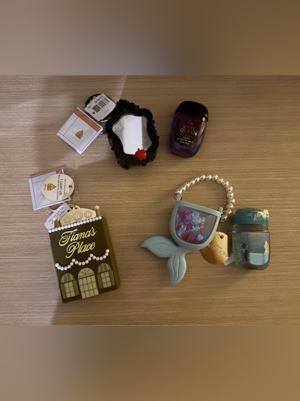 Disney Pocketbac Holders Tiana, Ariel, Evil Queen